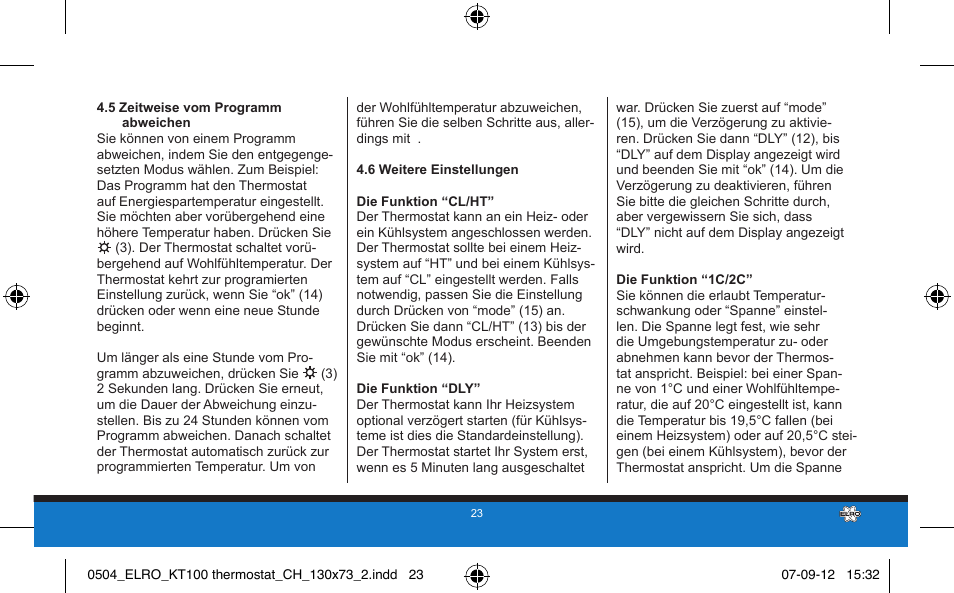 ELRO KT100 User Manual | Page 23 / 48