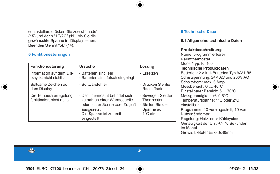 ELRO KT100 User Manual | Page 24 / 48