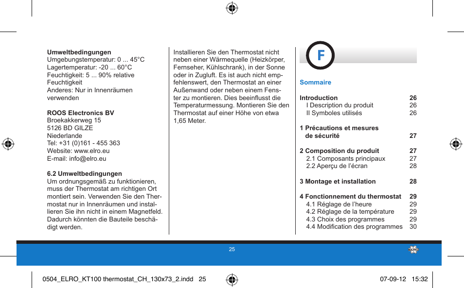 ELRO KT100 User Manual | Page 25 / 48