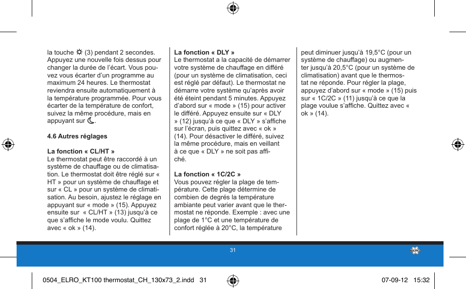 ELRO KT100 User Manual | Page 31 / 48