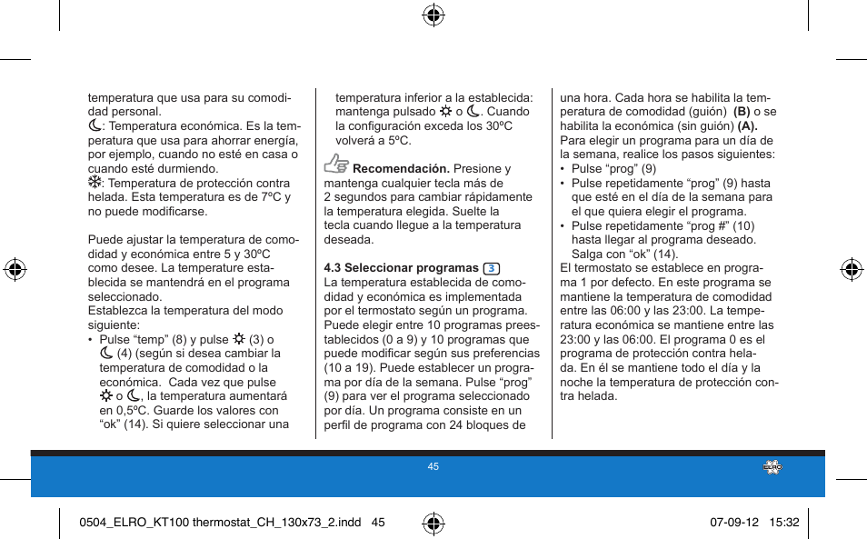 ELRO KT100 User Manual | Page 45 / 48