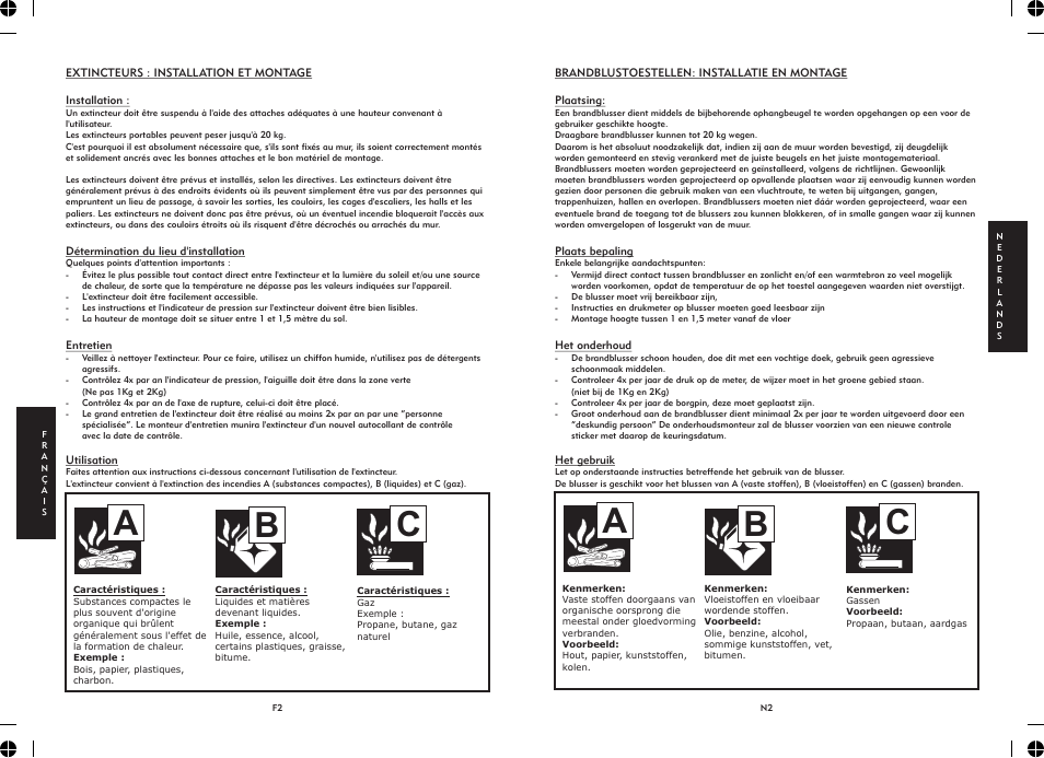 Bc a | ELRO BASB6 Foam extinguisher 6l User Manual | Page 5 / 6