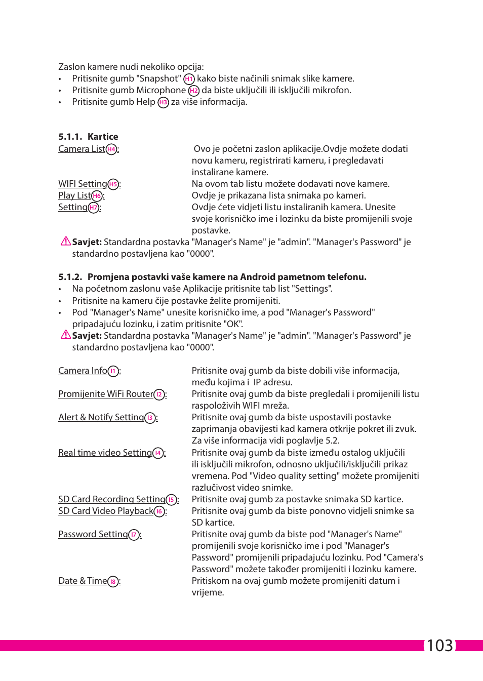 ELRO C706IP_C706WIP Wireless network camera User Manual | Page 103 / 116