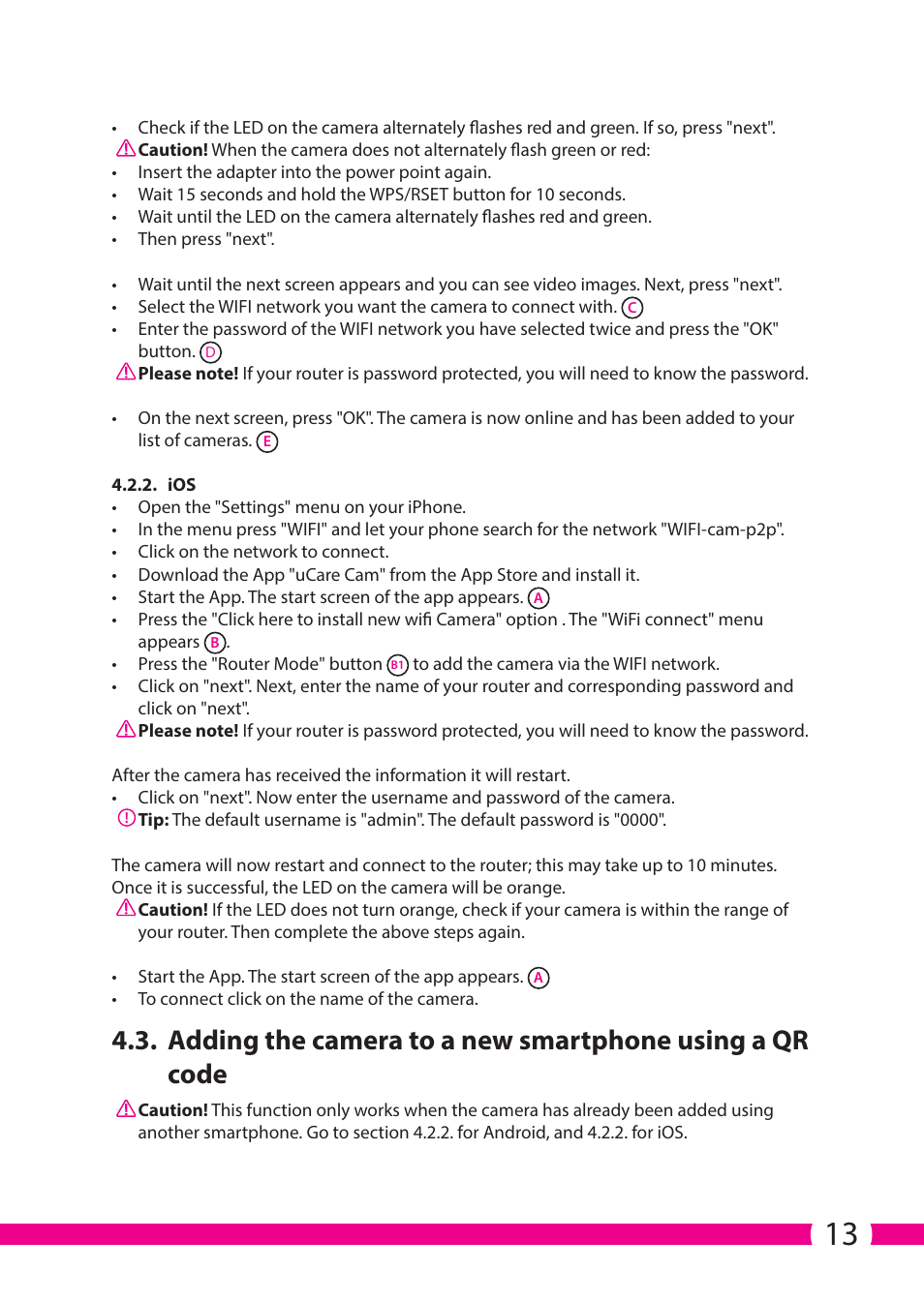 ELRO C706IP_C706WIP Wireless network camera User Manual | Page 13 / 116