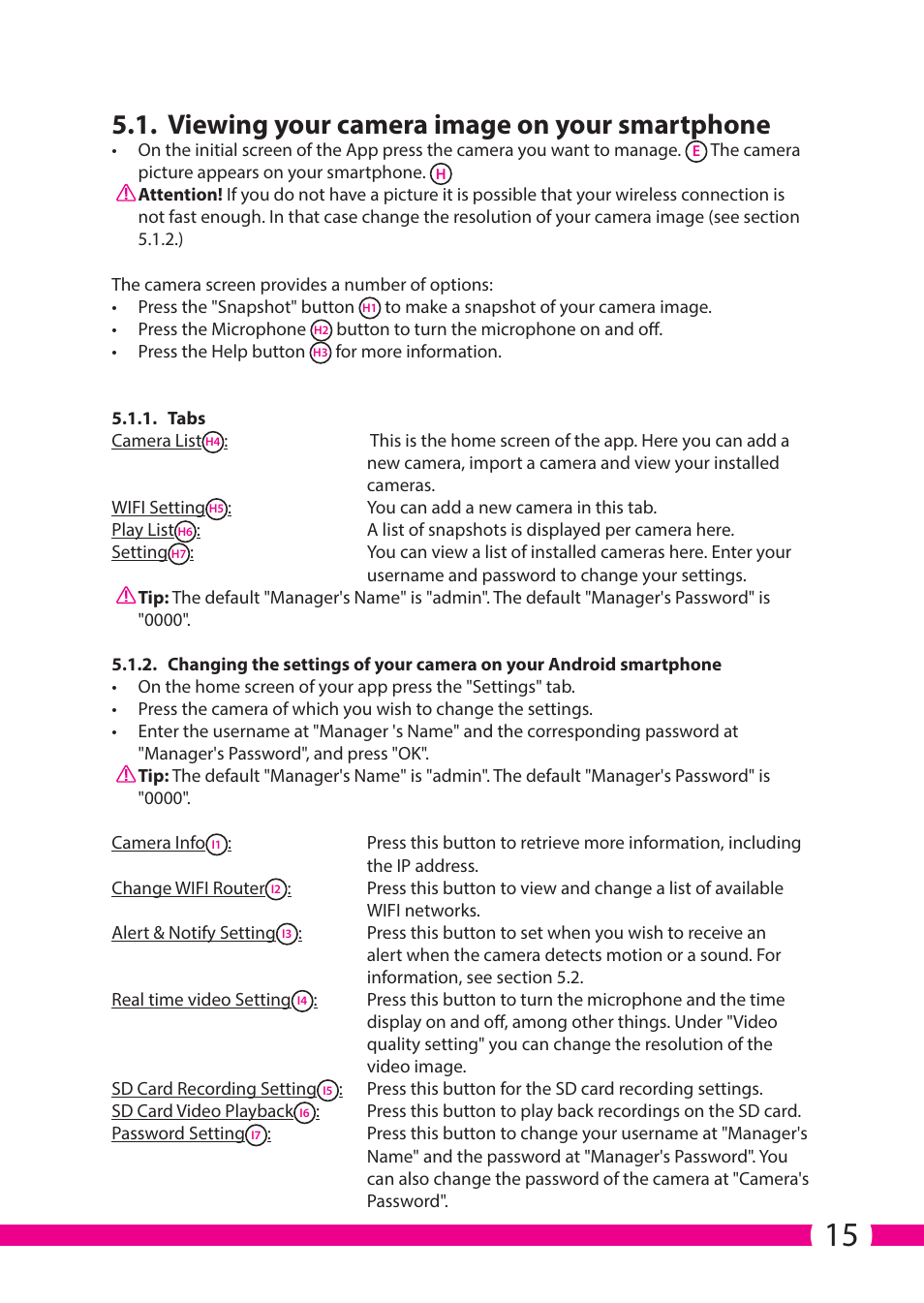 Viewing your camera image on your smartphone | ELRO C706IP_C706WIP Wireless network camera User Manual | Page 15 / 116