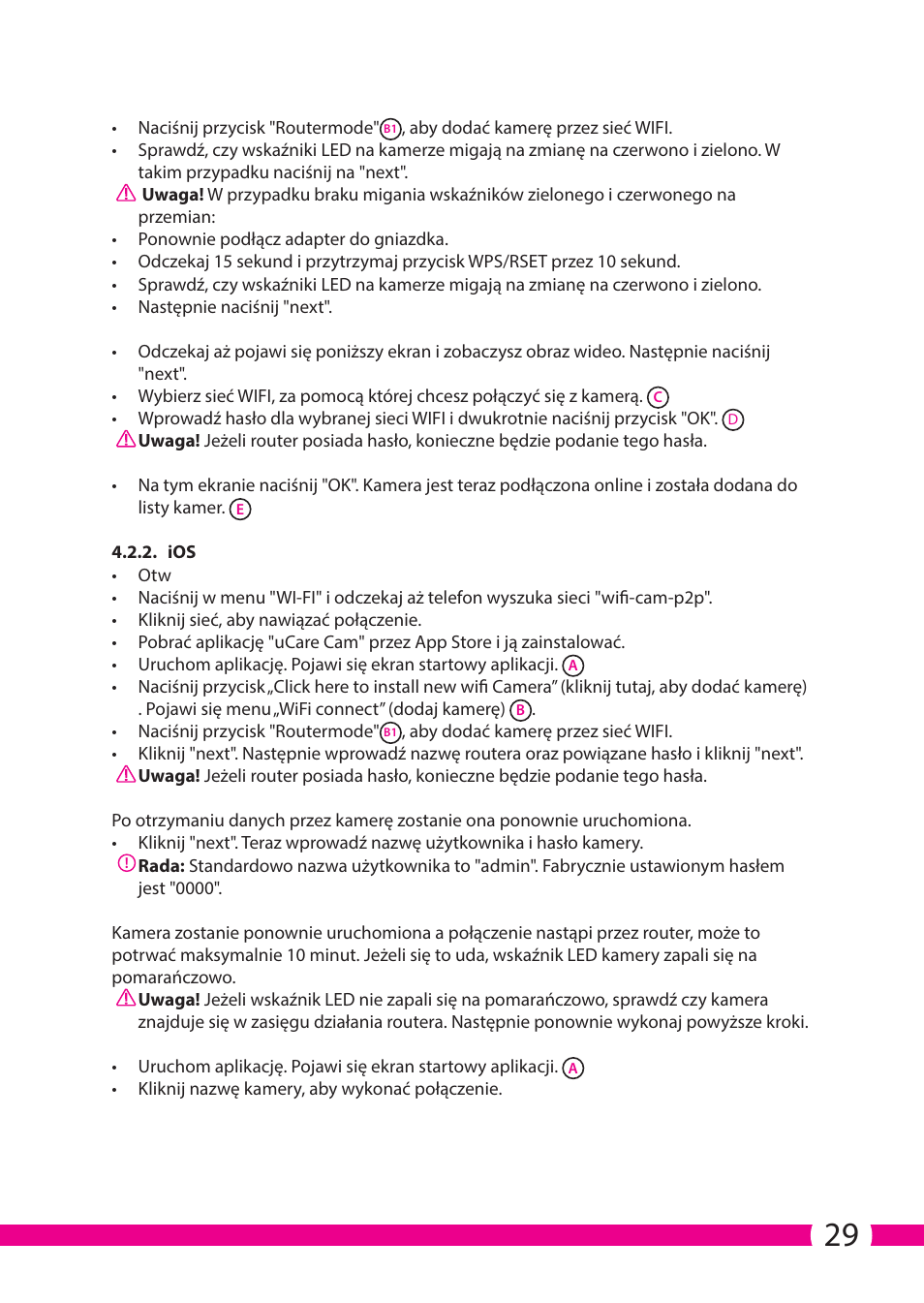 ELRO C706IP_C706WIP Wireless network camera User Manual | Page 29 / 116