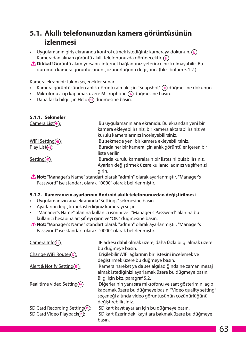 ELRO C706IP_C706WIP Wireless network camera User Manual | Page 63 / 116