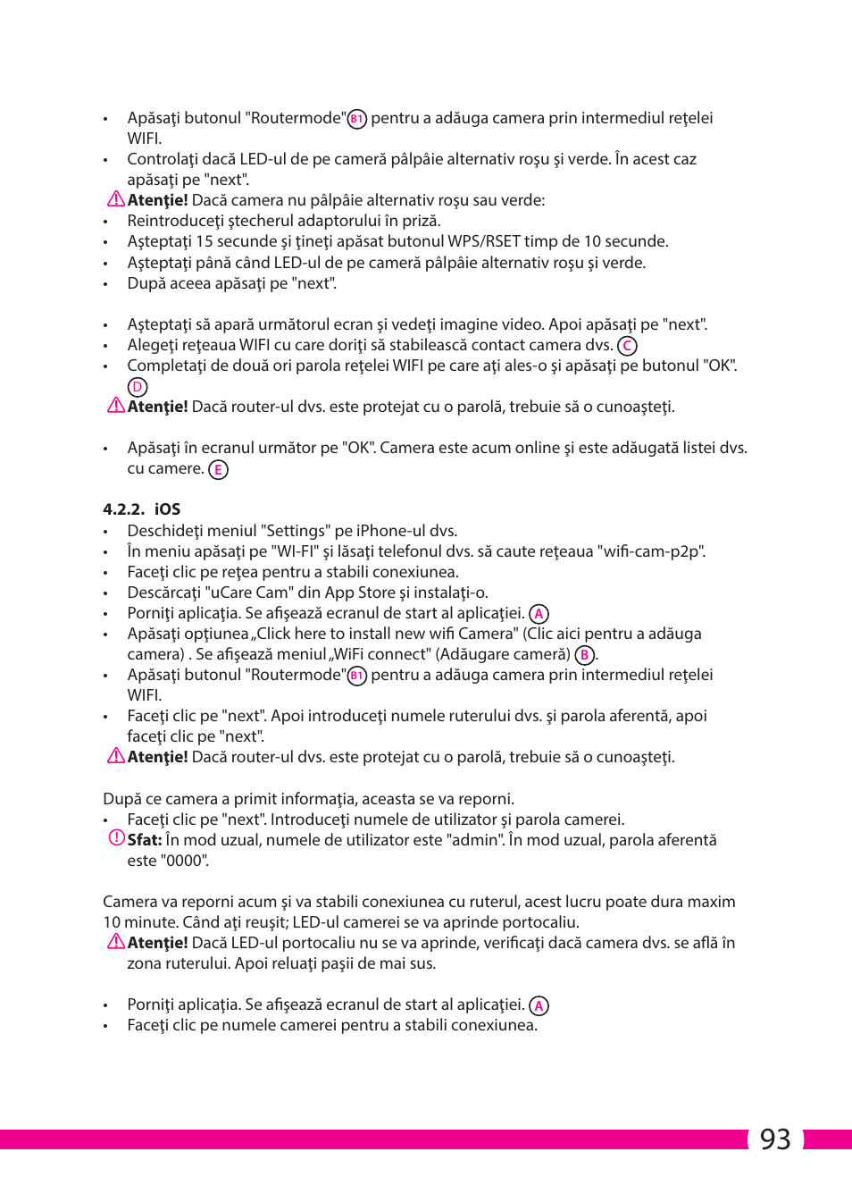 ELRO C706IP_C706WIP Wireless network camera User Manual | Page 93 / 116