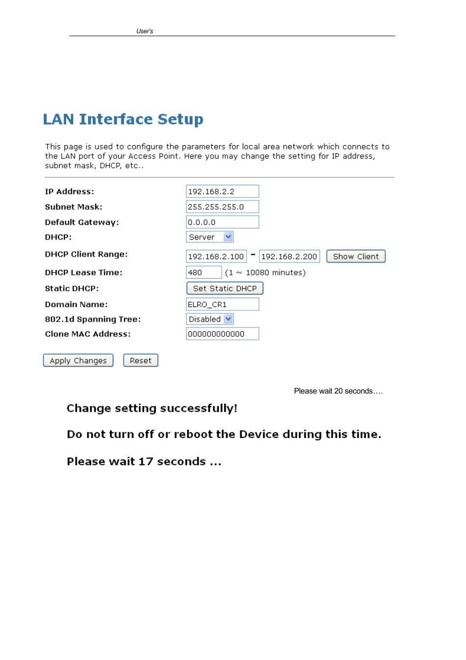 ELRO CR1 WLAN Repeater USERS MANUAL User Manual | Page 46 / 83