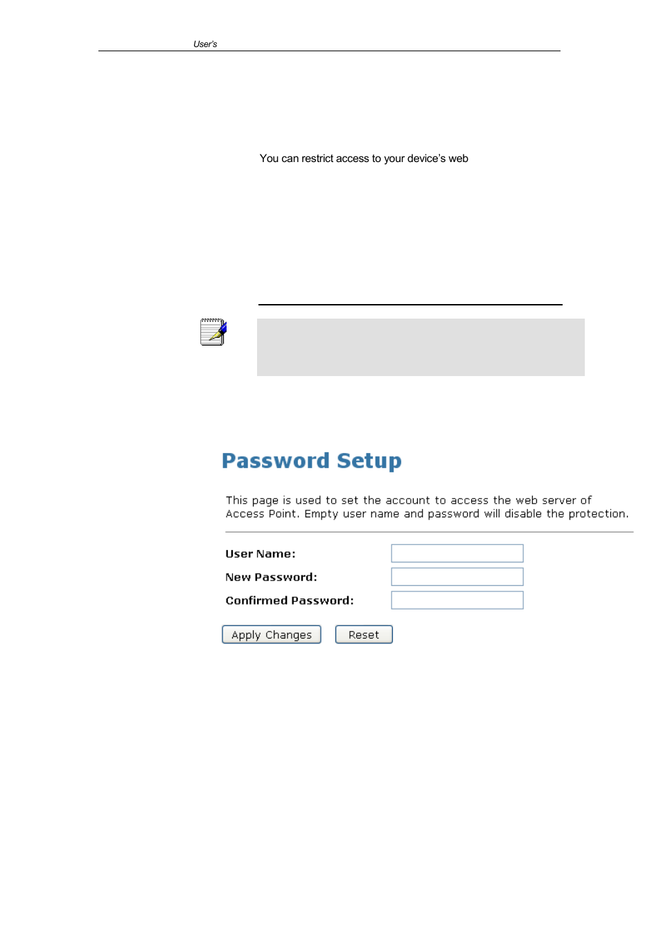 Setting your username and password, Password | ELRO CR1 WLAN Repeater USERS MANUAL User Manual | Page 59 / 83