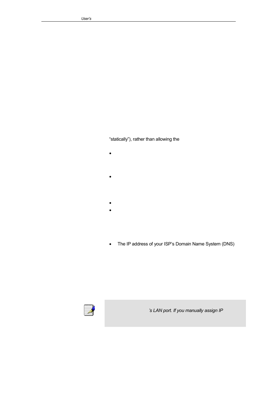 Assigning static internet information to, Your pcs | ELRO CR1 WLAN Repeater USERS MANUAL User Manual | Page 65 / 83