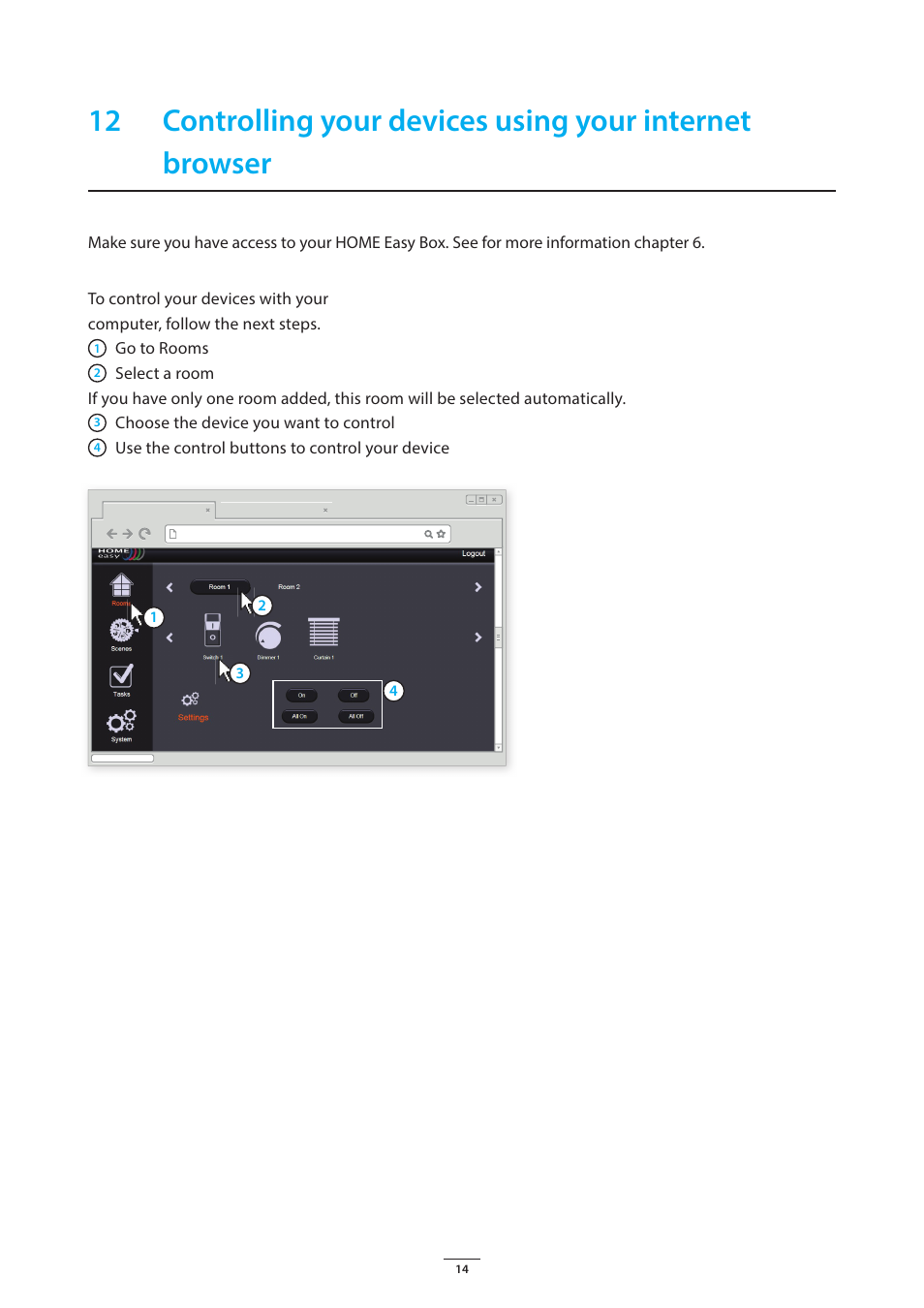 ELRO HE840IP Home automation gateway USERS MANUAL User Manual | Page 14 / 20