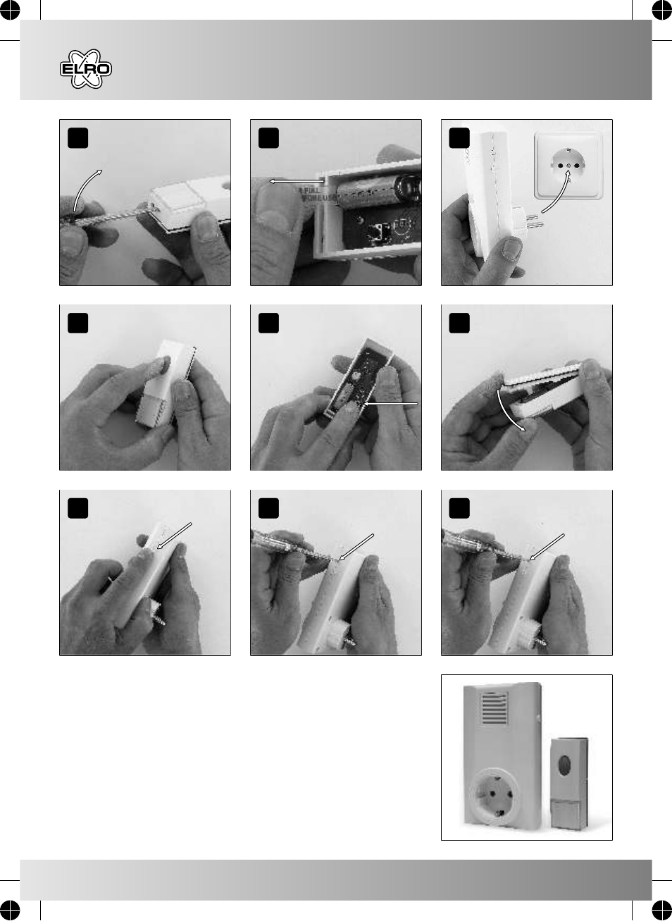 For safety instructions, Attachment | ELRO DB262 Wireless doorbell User Manual | Page 2 / 2