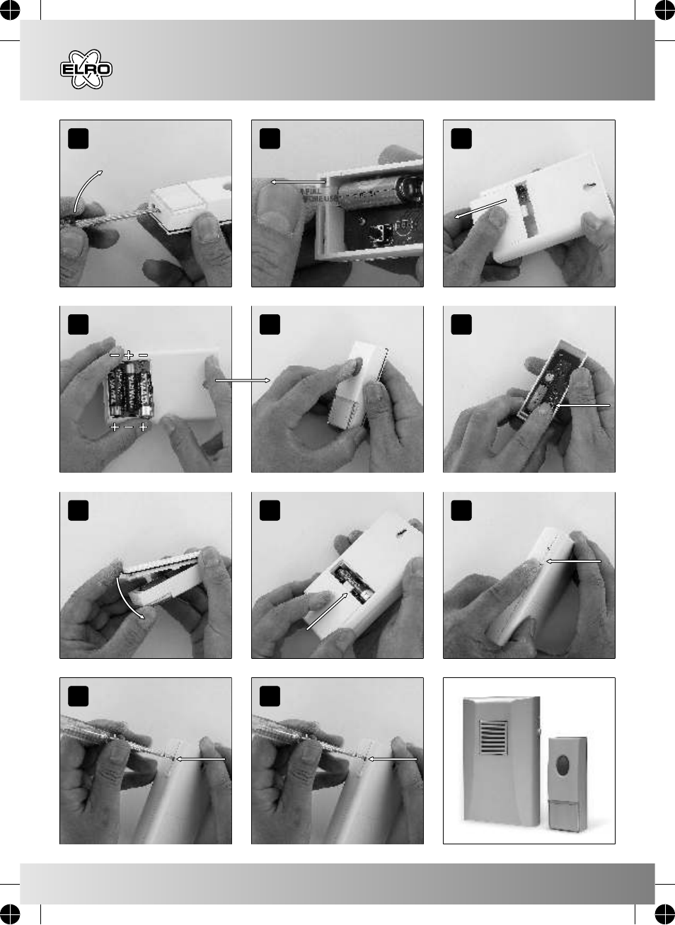 For safety instructions, Attachment | ELRO DB200 Electronic doorbell User Manual | Page 2 / 2
