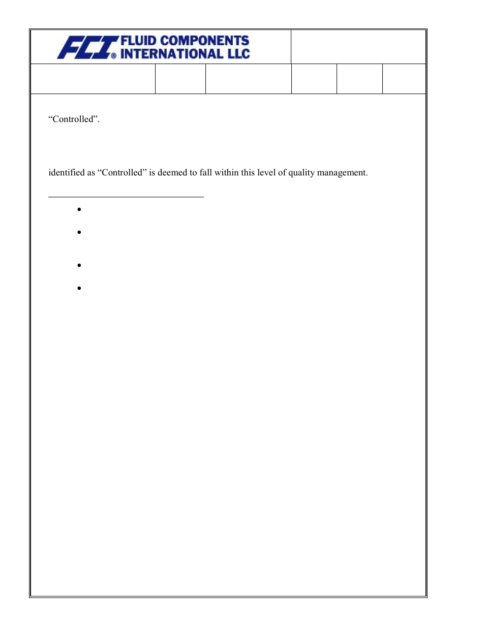 Fluid Components International Quality Assurance Manual User Manual | Page 10 / 94