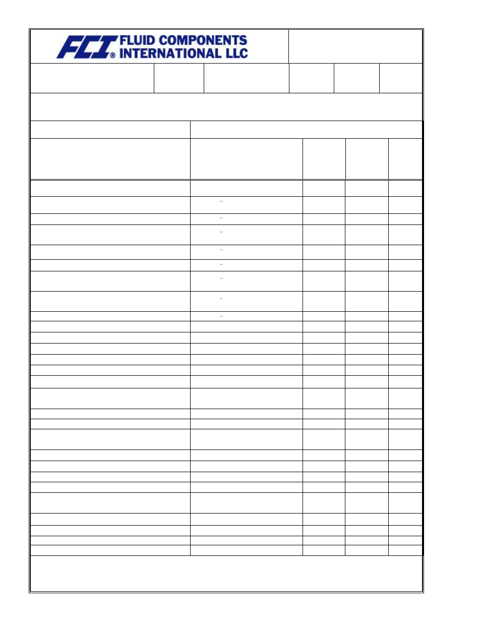 Quality manual, Level 1 & 2 documents, Document number | Fluid Components International Quality Assurance Manual User Manual | Page 14 / 94