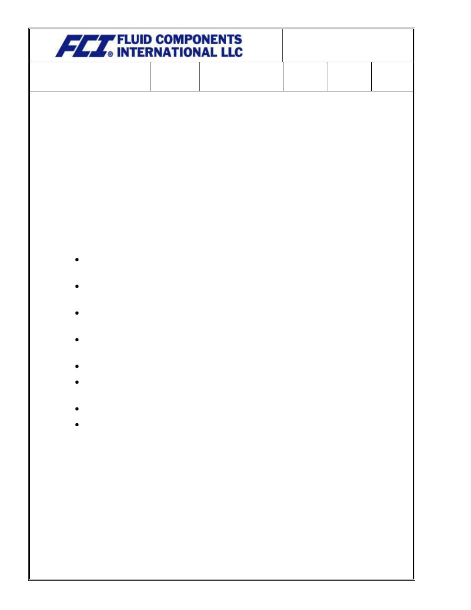 Fluid Components International Quality Assurance Manual User Manual | Page 21 / 94