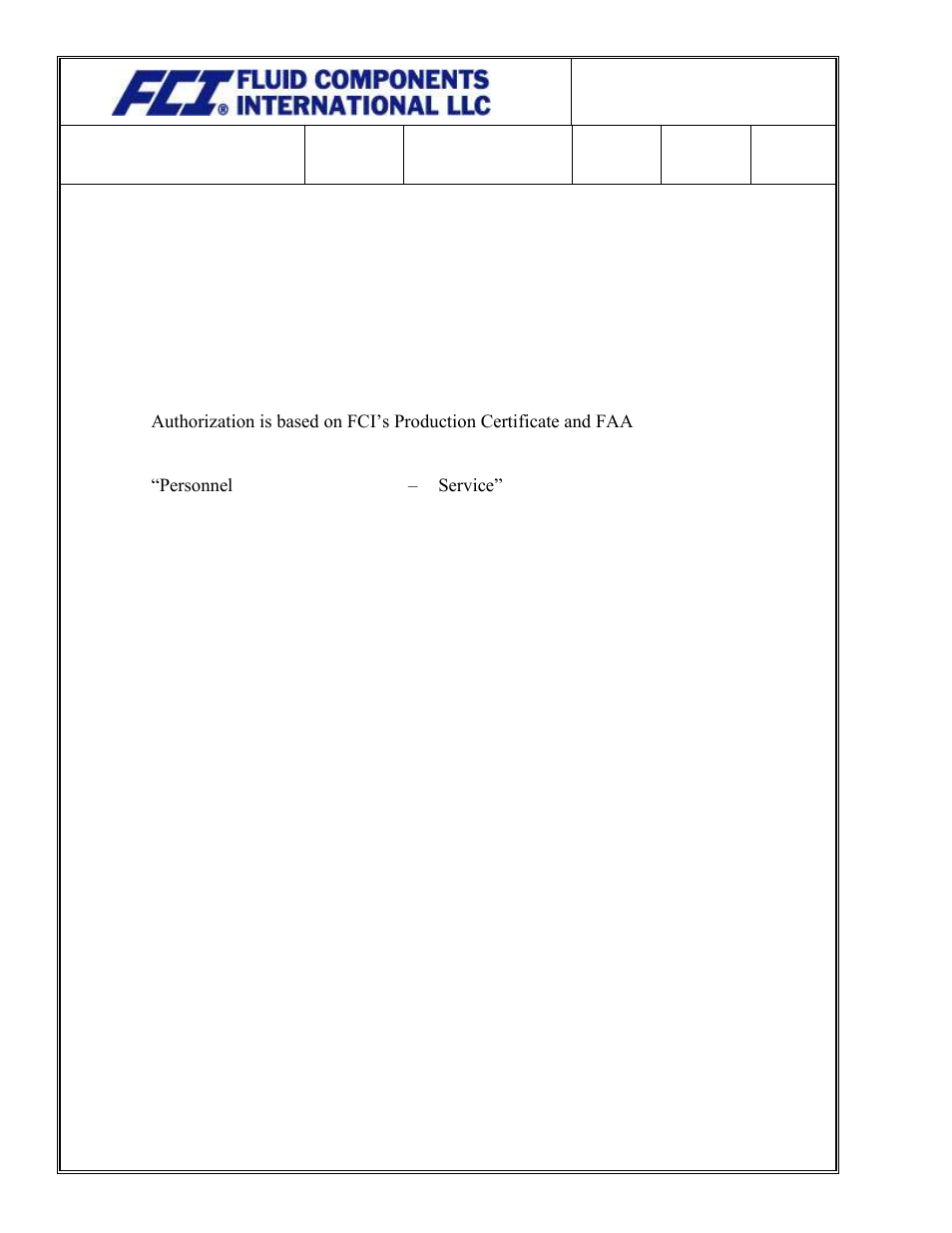 Fluid Components International Quality Assurance Manual User Manual | Page 22 / 94