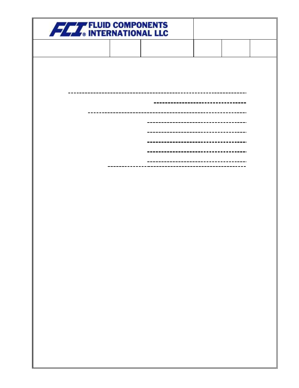Fluid Components International Quality Assurance Manual User Manual | Page 23 / 94