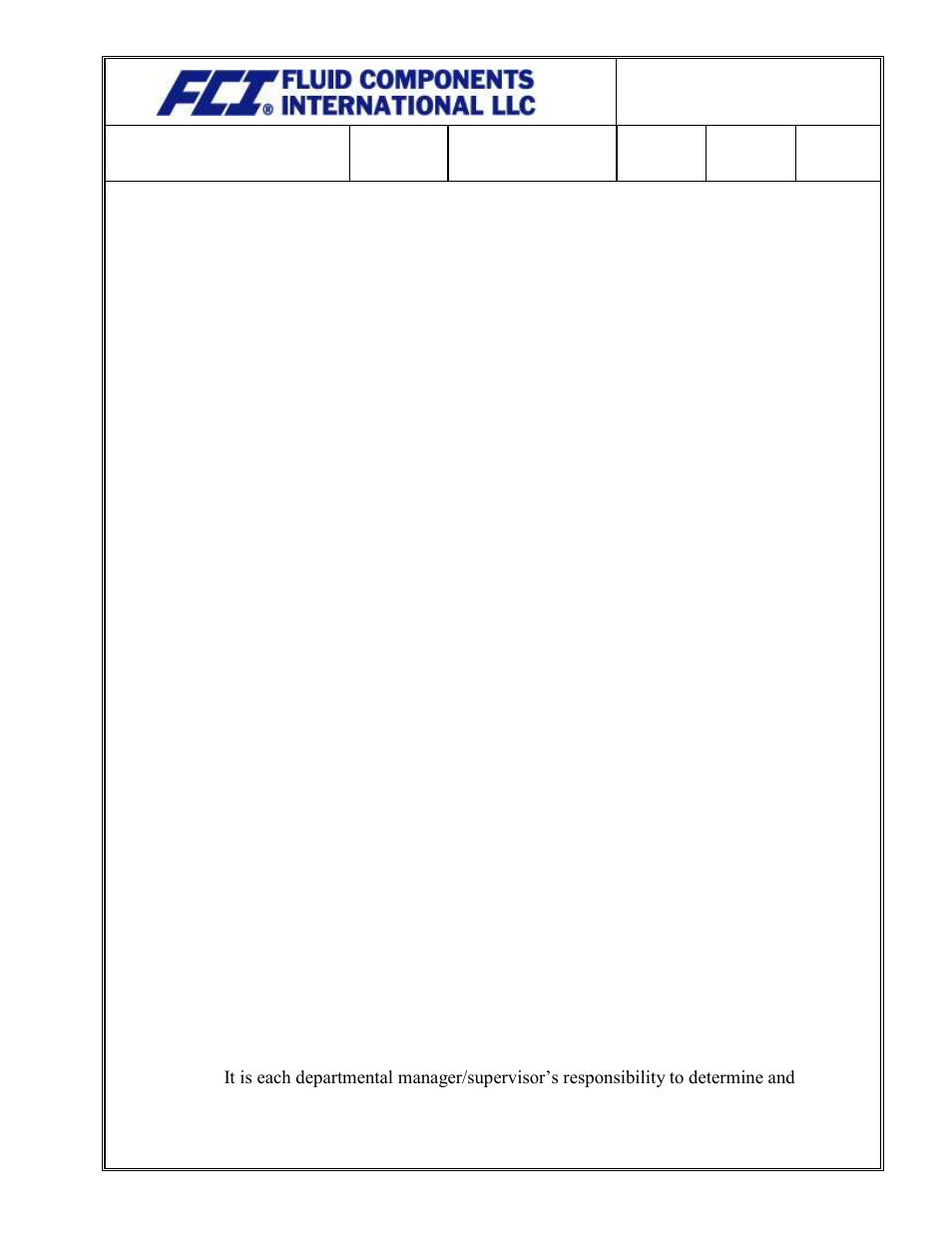 Fluid Components International Quality Assurance Manual User Manual | Page 30 / 94