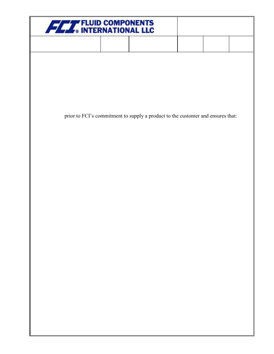 Fluid Components International Quality Assurance Manual User Manual | Page 32 / 94