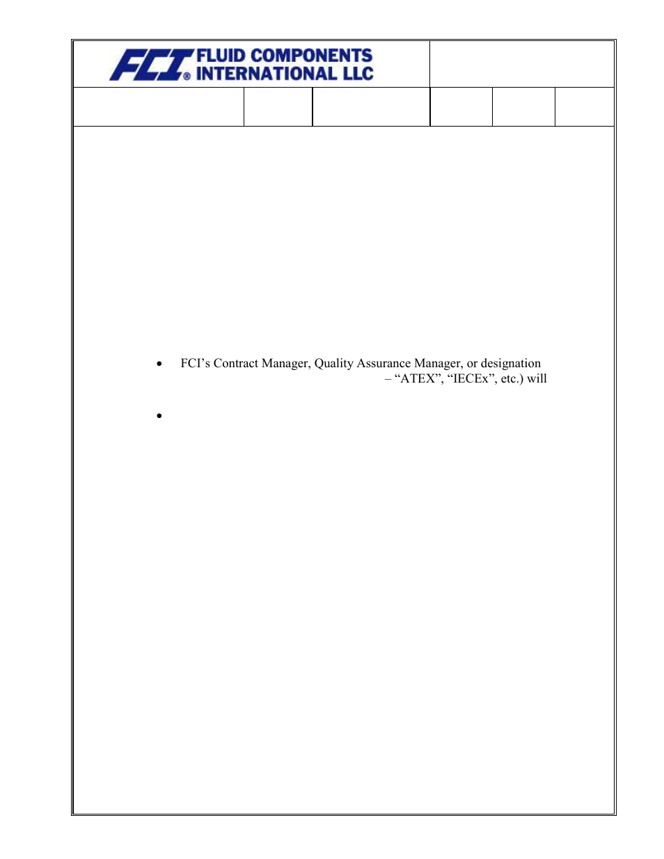 Fluid Components International Quality Assurance Manual User Manual | Page 40 / 94