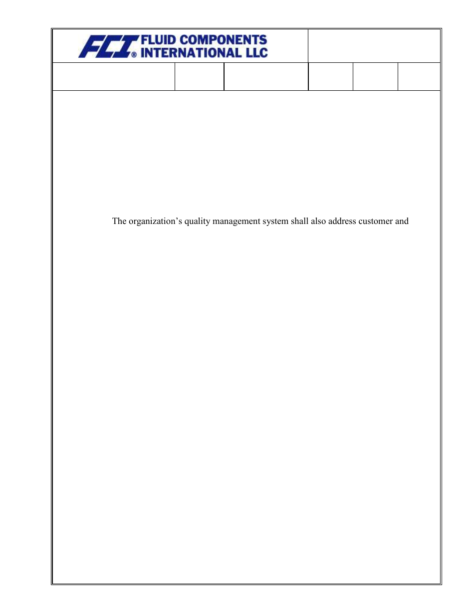 Fluid Components International Quality Assurance Manual User Manual | Page 46 / 94