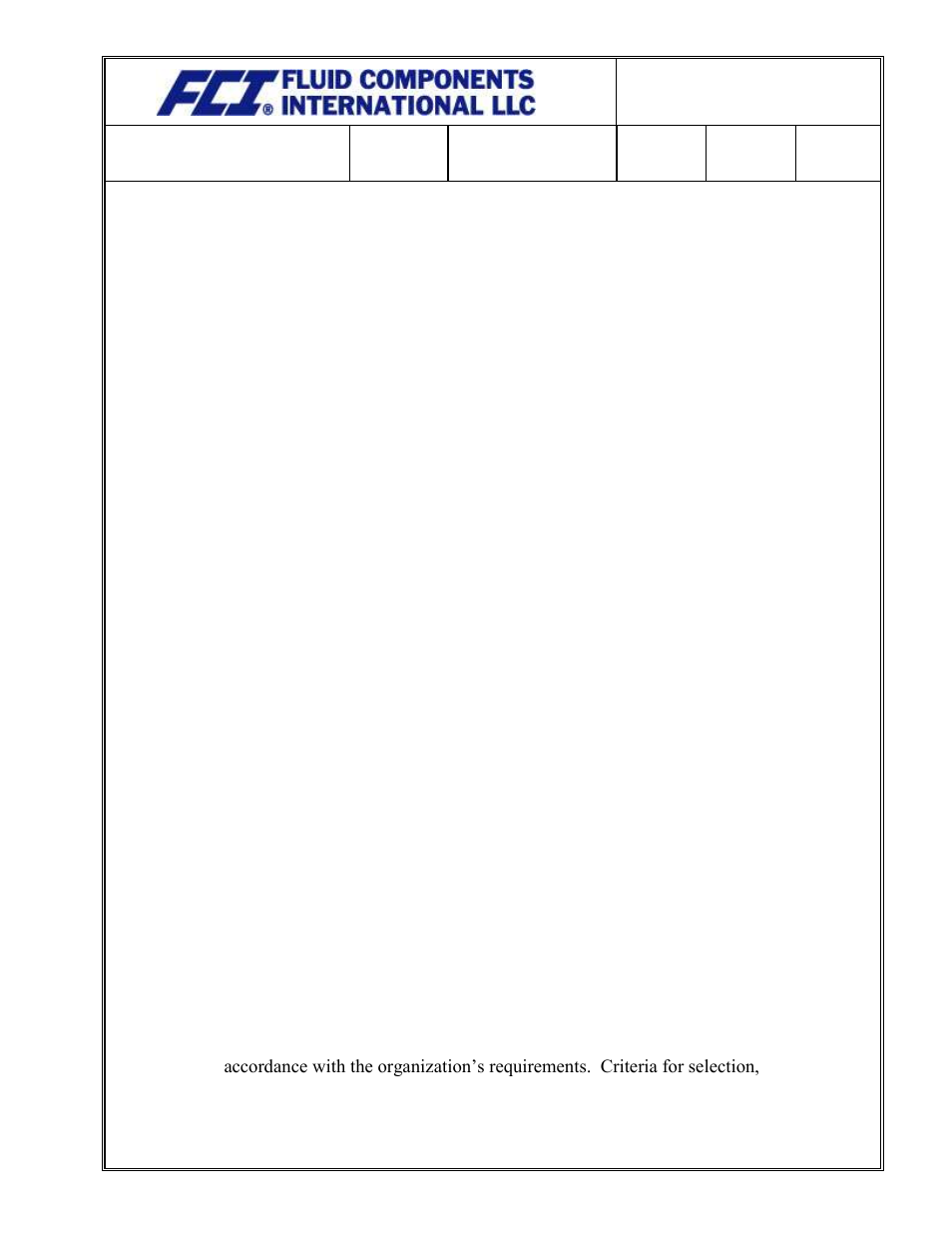 Fluid Components International Quality Assurance Manual User Manual | Page 59 / 94