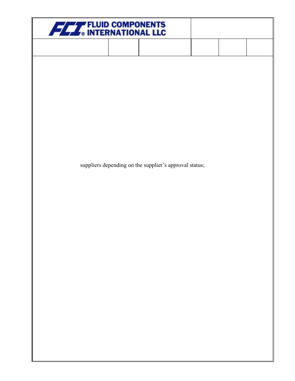 Fluid Components International Quality Assurance Manual User Manual | Page 60 / 94