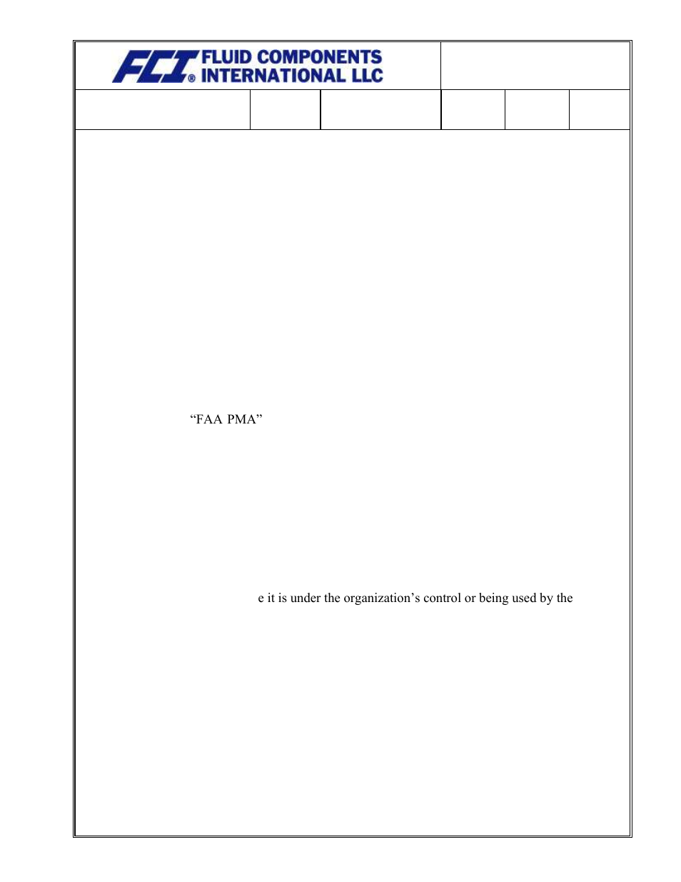 Fluid Components International Quality Assurance Manual User Manual | Page 65 / 94