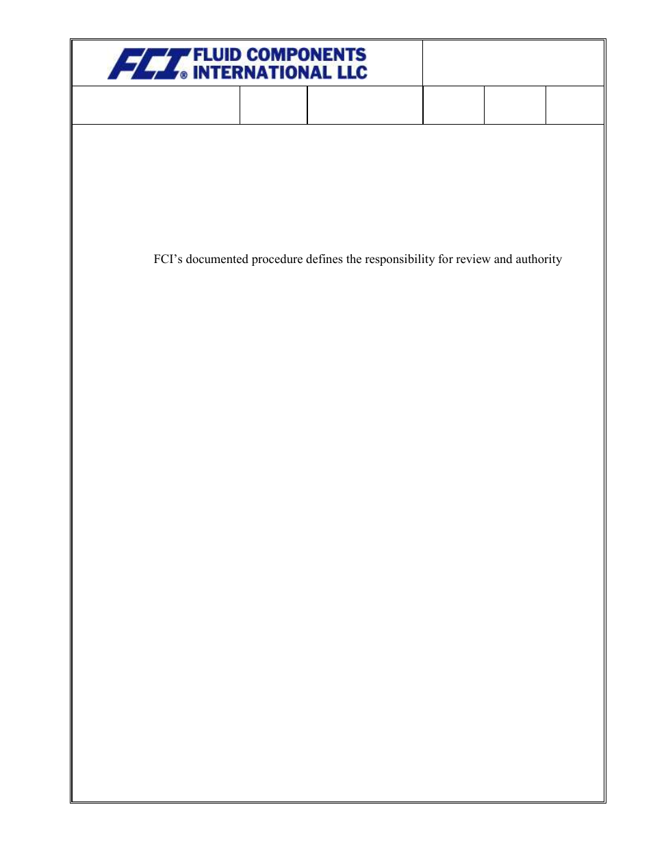 Fluid Components International Quality Assurance Manual User Manual | Page 70 / 94