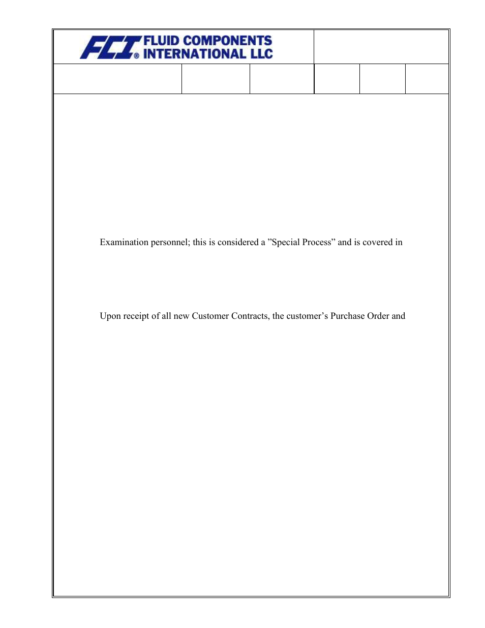 Fluid Components International Quality Assurance Manual User Manual | Page 77 / 94