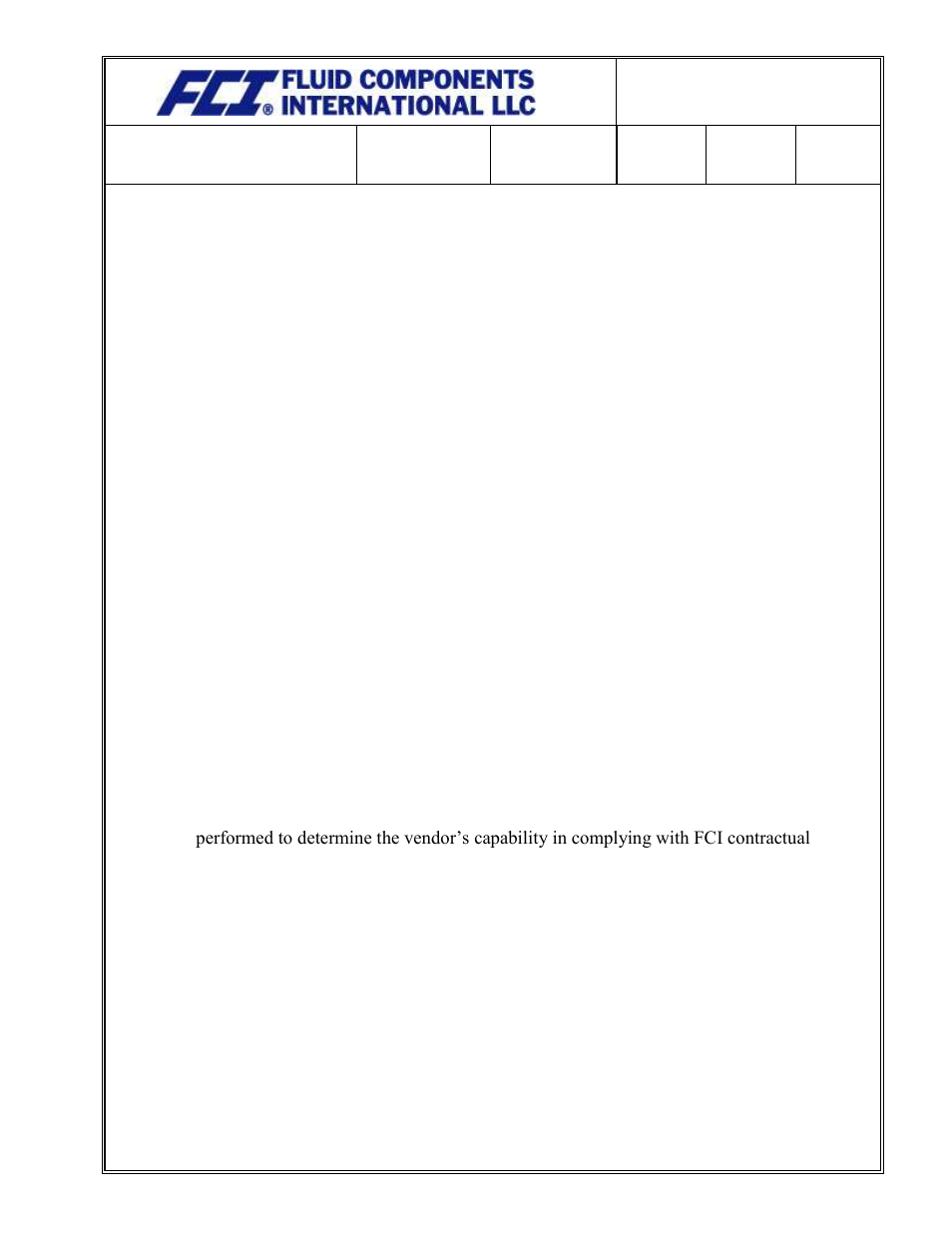 Fluid Components International Quality Assurance Manual User Manual | Page 93 / 94