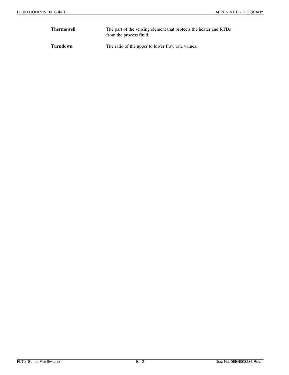 Fluid Components International FLT Series User Manual | Page 54 / 65