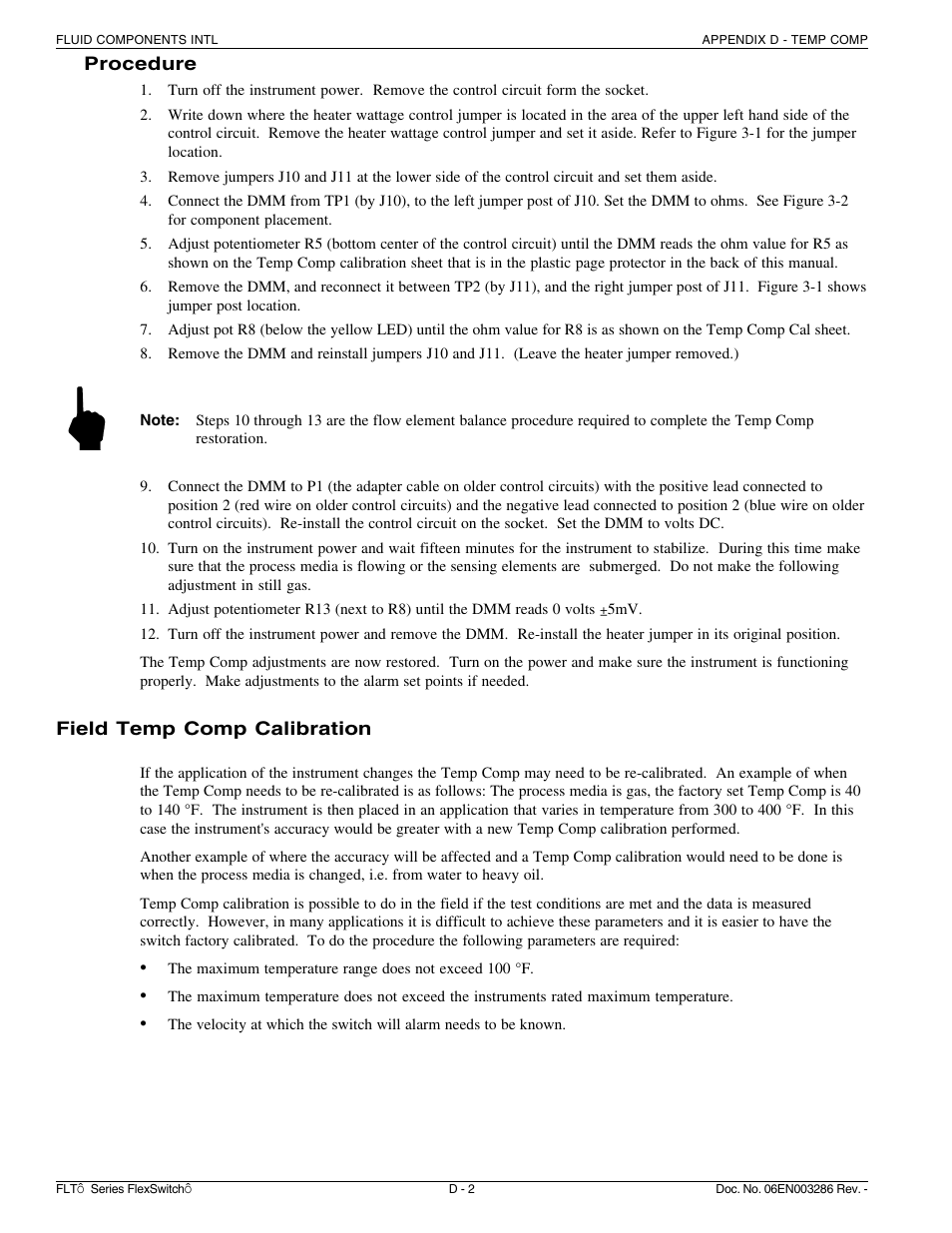 Fluid Components International FLT Series User Manual | Page 60 / 65