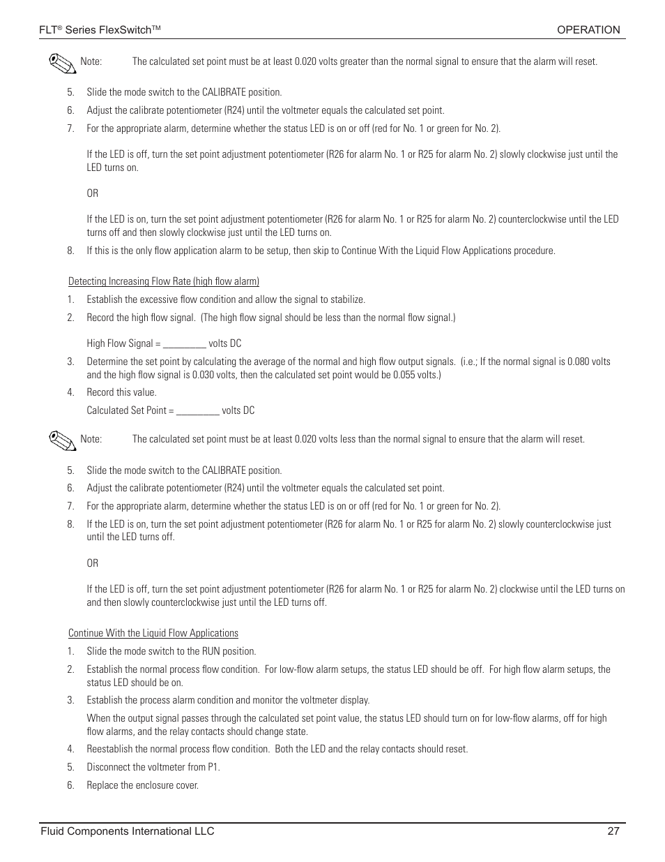 Fluid Components International FLT93 Nuclear User Manual | Page 27 / 58