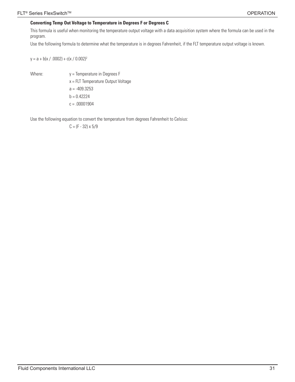 Fluid Components International FLT93 Nuclear User Manual | Page 31 / 58