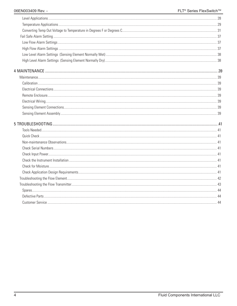 Fluid Components International FLT93 Nuclear User Manual | Page 4 / 58