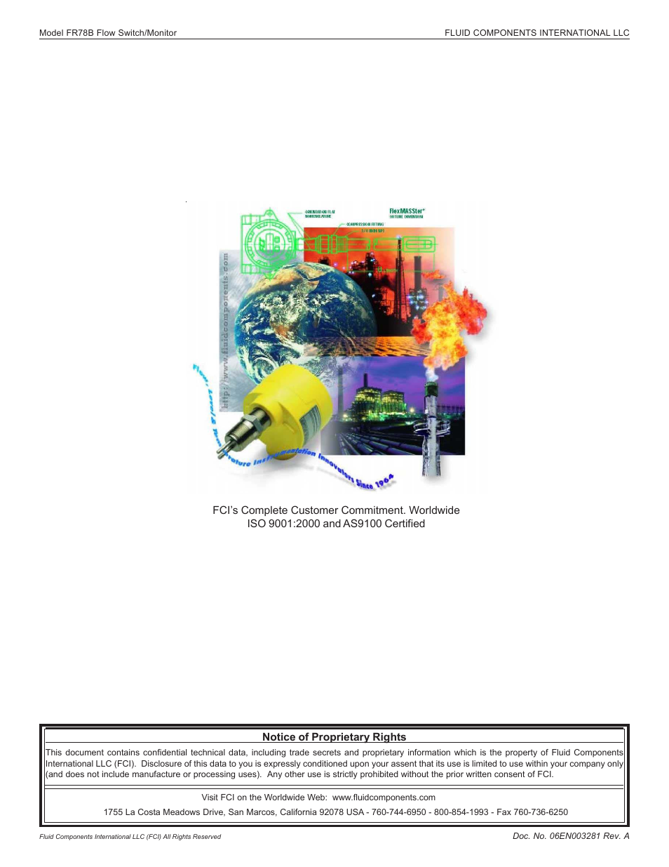 Fluid Components International FR73B Complete Manual User Manual | Page 20 / 20