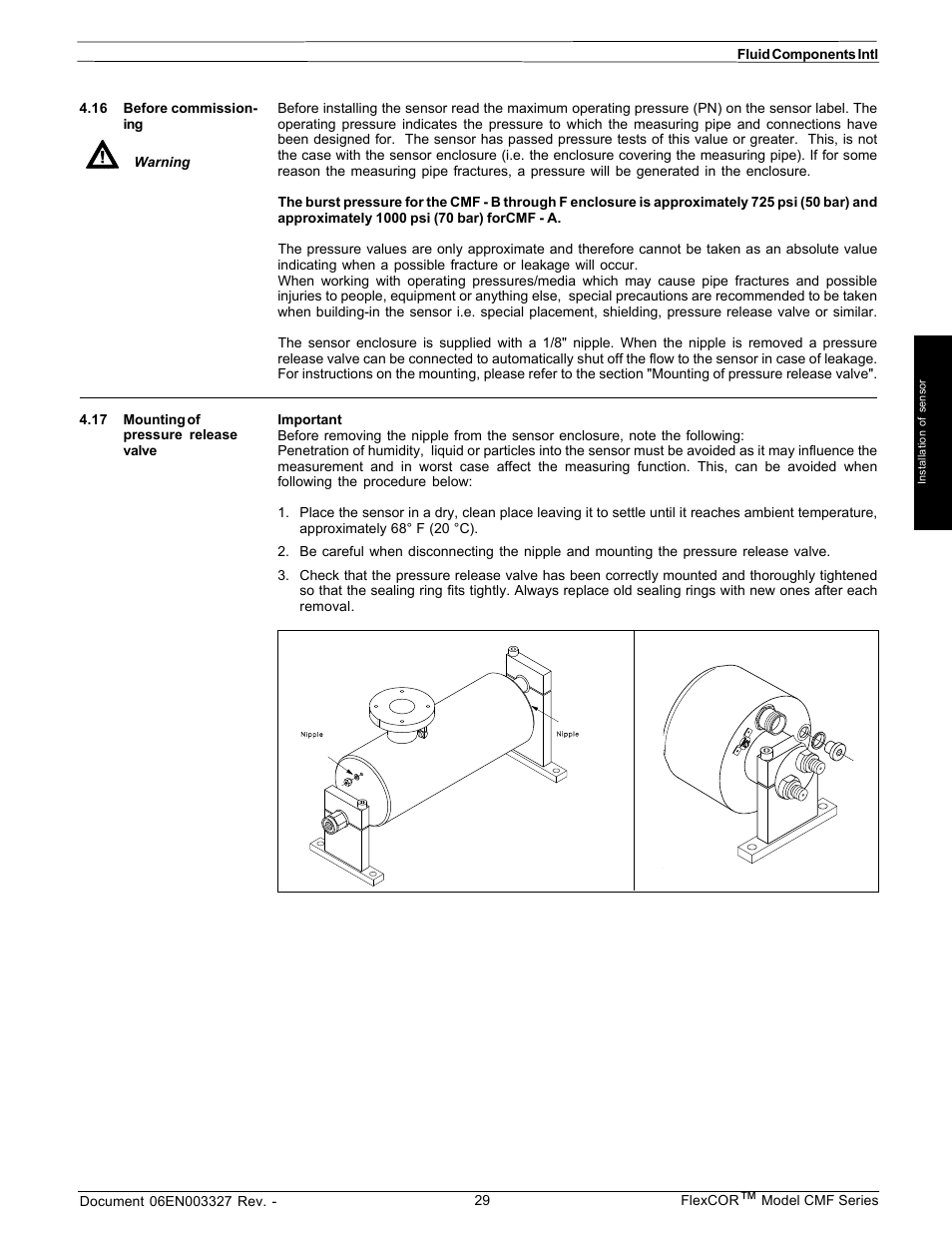 Fluid Components International CMF Series Manual Installation of Flow Element User Manual | Page 8 / 9