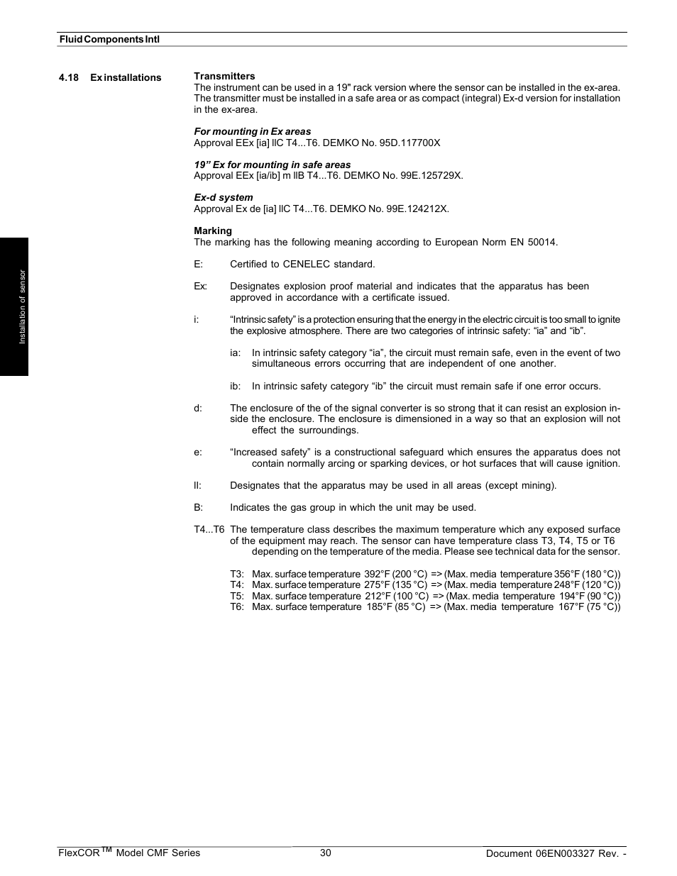 Fluid Components International CMF Series Manual Installation of Flow Element User Manual | Page 9 / 9