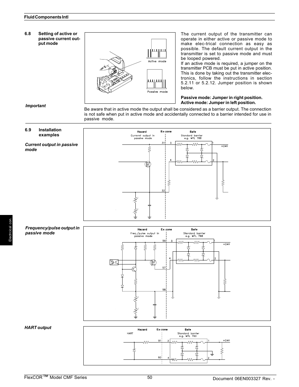 Fluid Components International CMF Series Manual Wiring Diagrams User Manual | Page 6 / 6