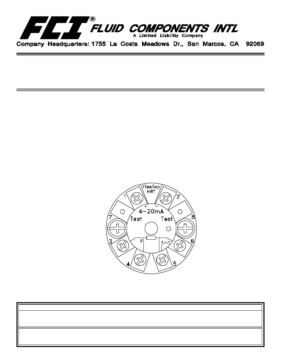 Fluid Components International GF90_GF92 User Manual | 4 pages