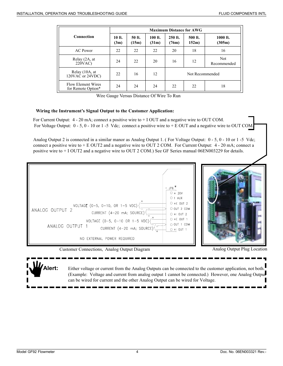 Alert | Fluid Components International GF92 User Manual | Page 4 / 8