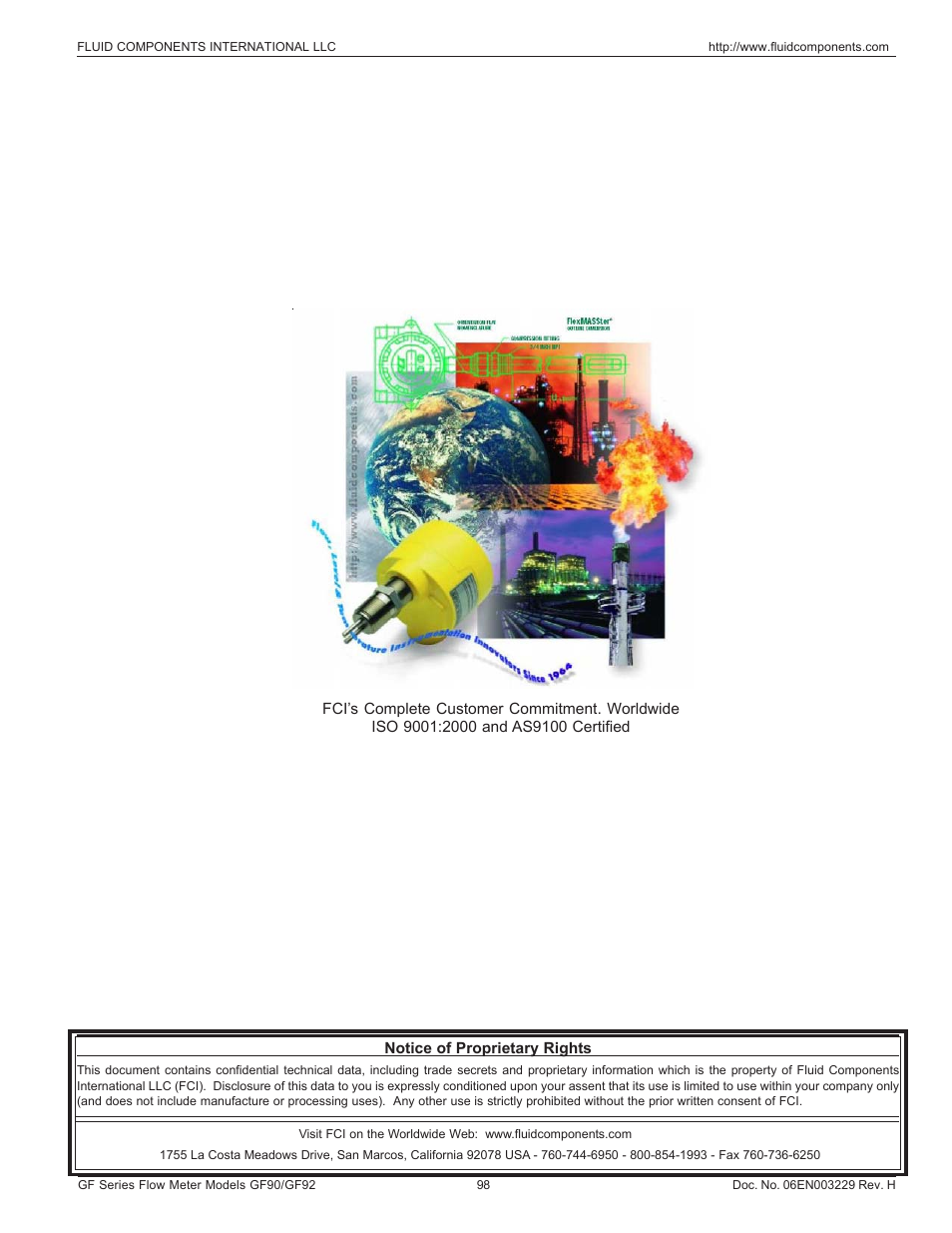 Fluid Components International GF90_GF92 User Manual | Page 102 / 102