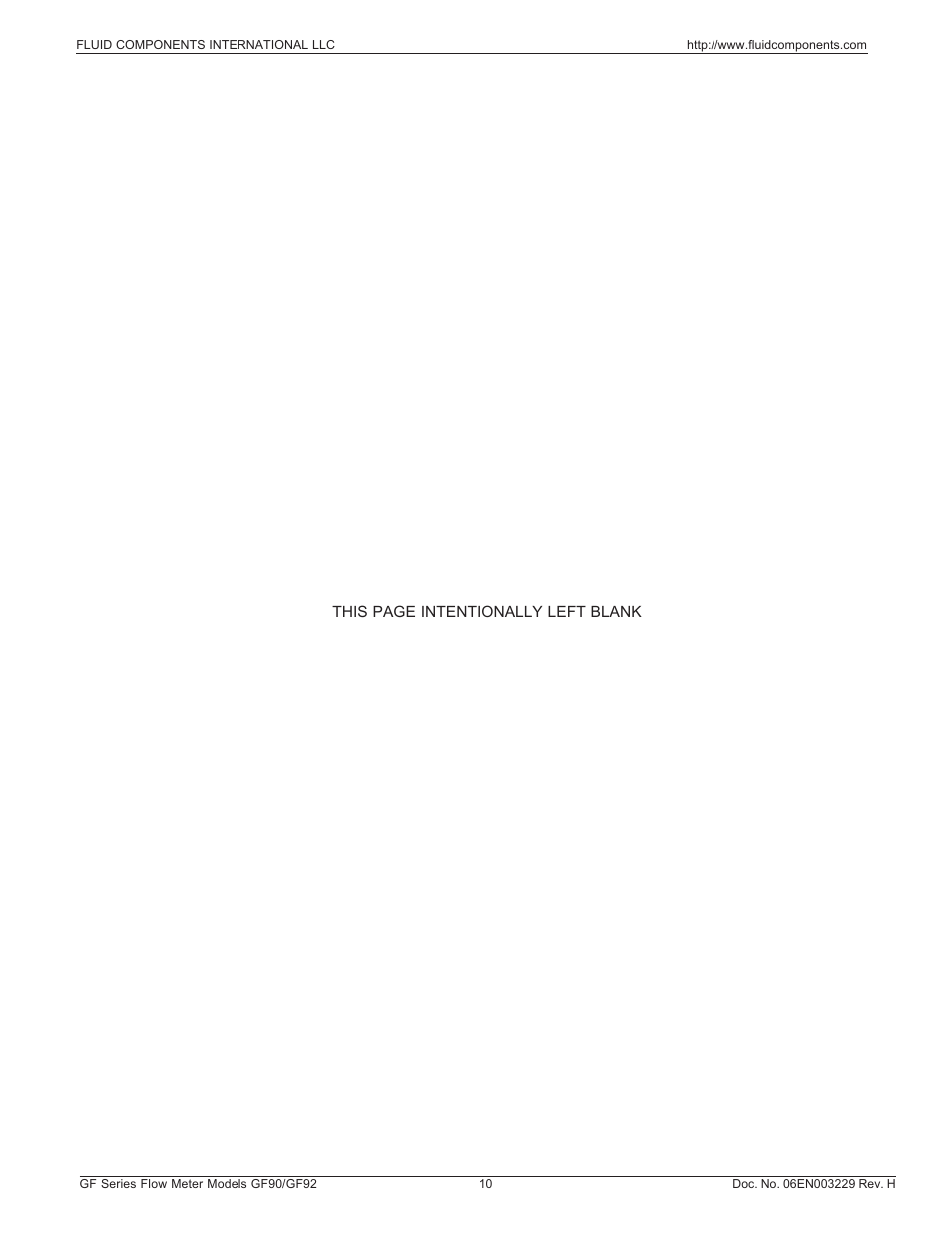 Fluid Components International GF90_GF92 User Manual | Page 14 / 102