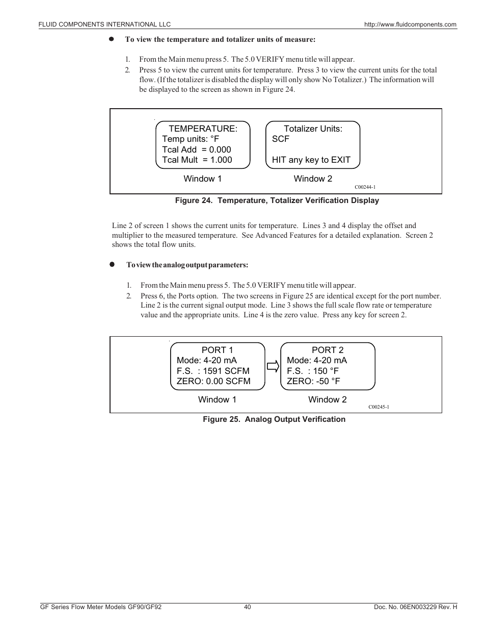 Fluid Components International GF90_GF92 User Manual | Page 44 / 102