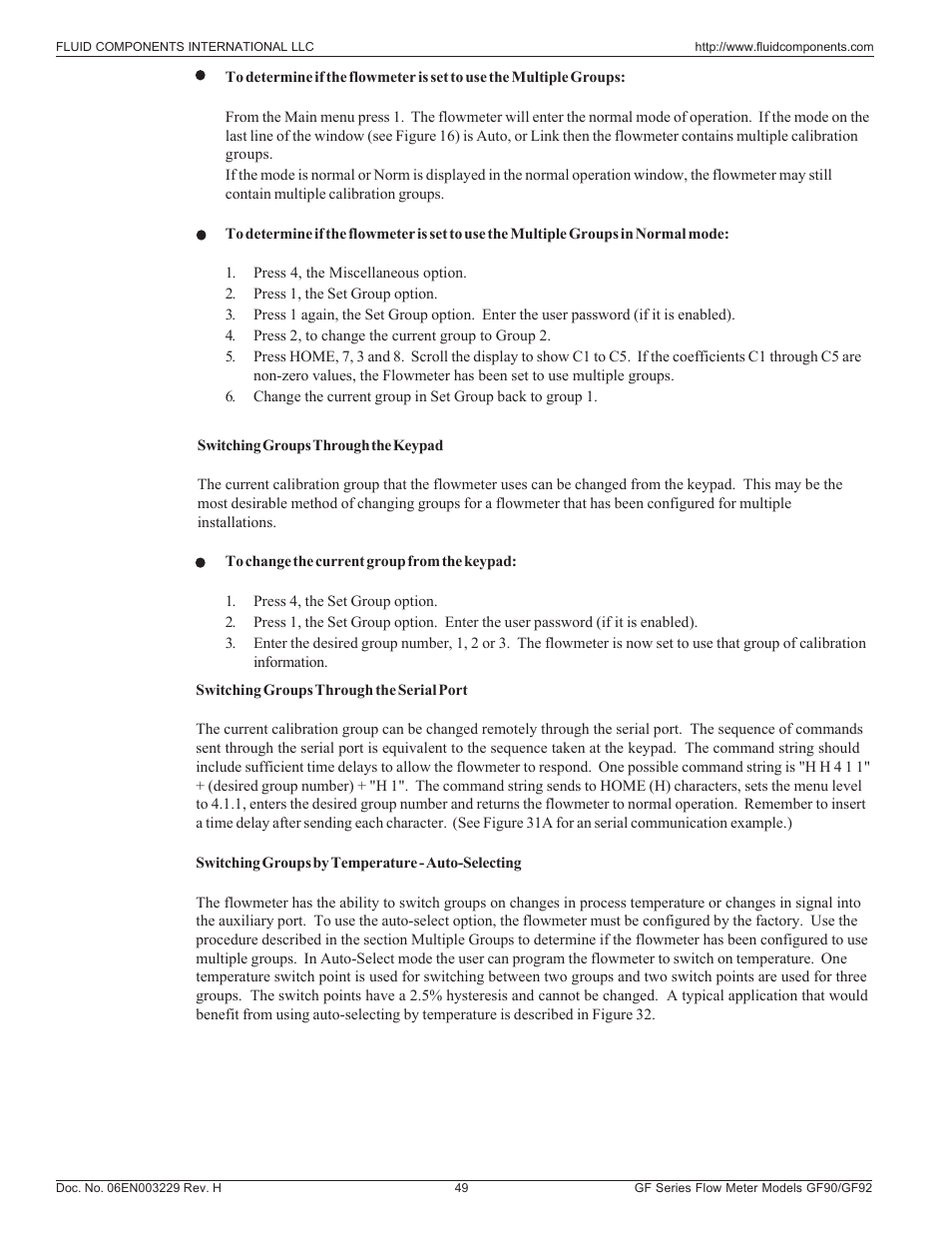Fluid Components International GF90_GF92 User Manual | Page 53 / 102
