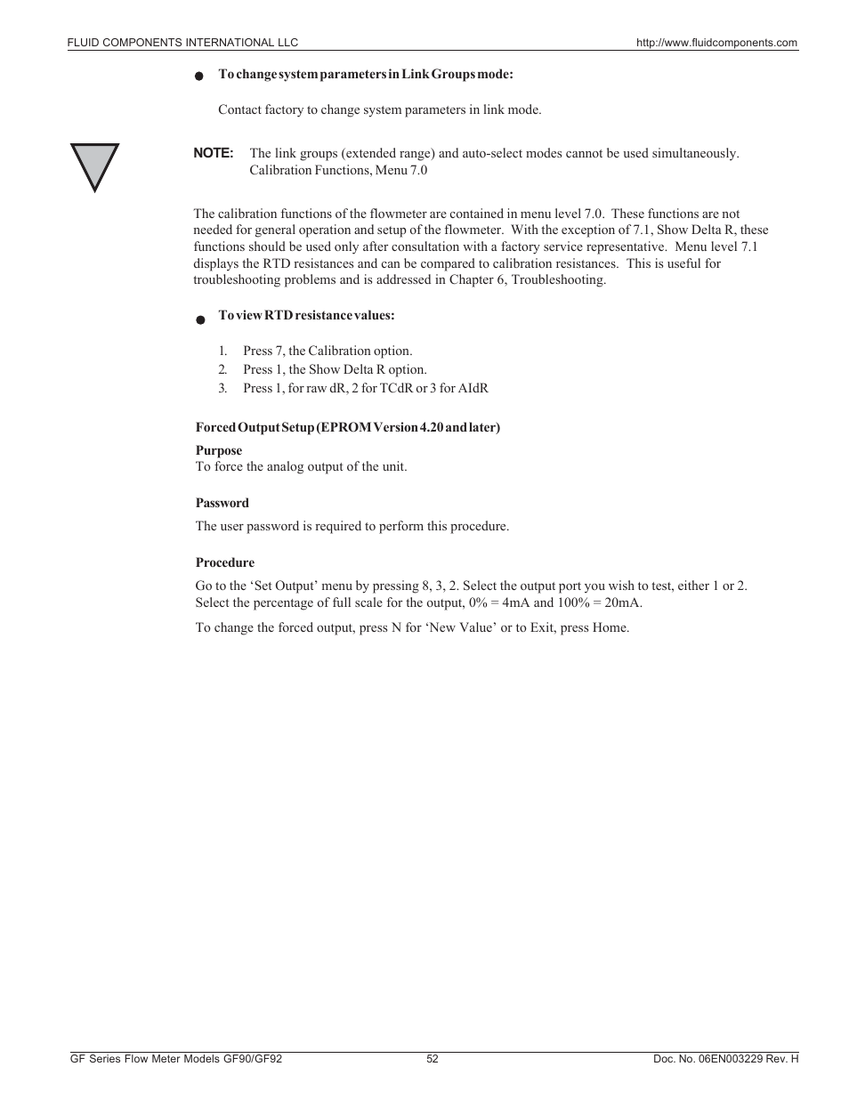 Fluid Components International GF90_GF92 User Manual | Page 56 / 102