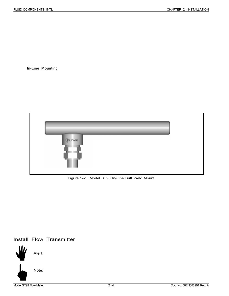 Fluid Components International ST98 Manual Installation User Manual | Page 4 / 10
